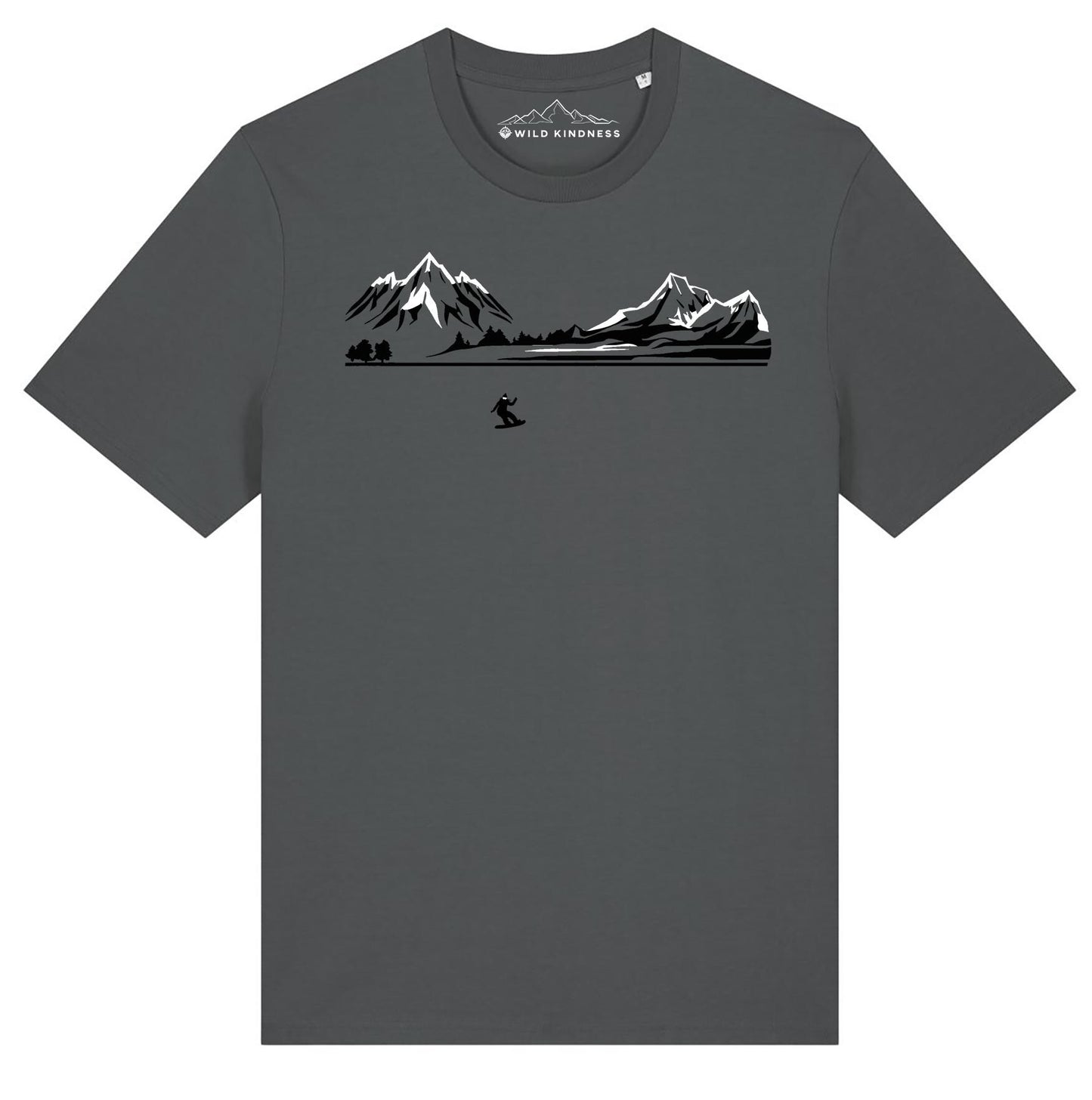 Snowboard T-Shirt Womens, Made From Organic Cotton