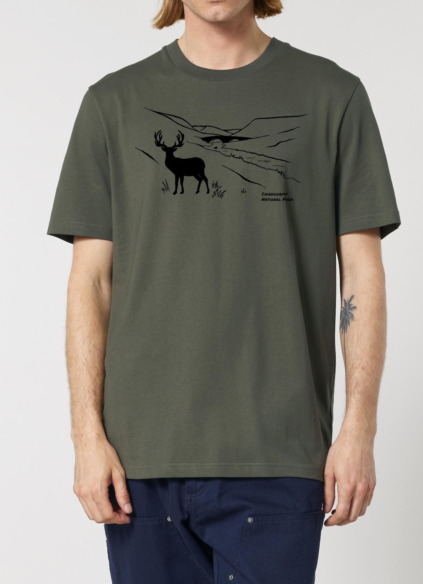Cairngorms National Park T-Shirt, Unisex Fit Made From Organic Cotton