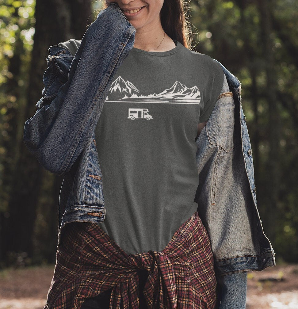 Motorhome T-Shirt Womens, Made From Organic Cotton
