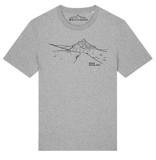 Exmoor National Park T-Shirt, Unisex Fit Made From Organic Cotton