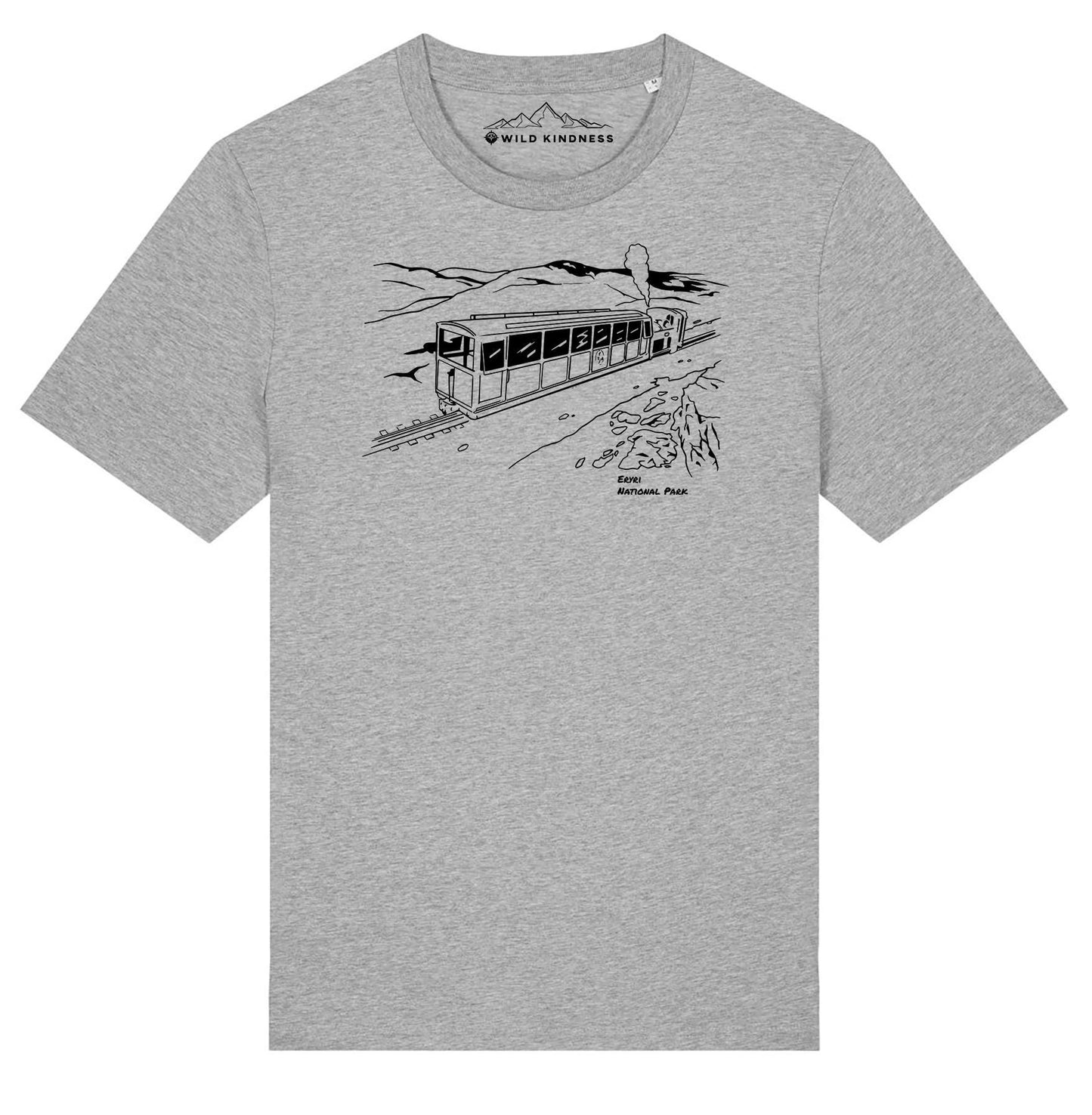 Snowdonia ERYRI National Park T-Shirt, Unisex Fit Made From Organic Cotton
