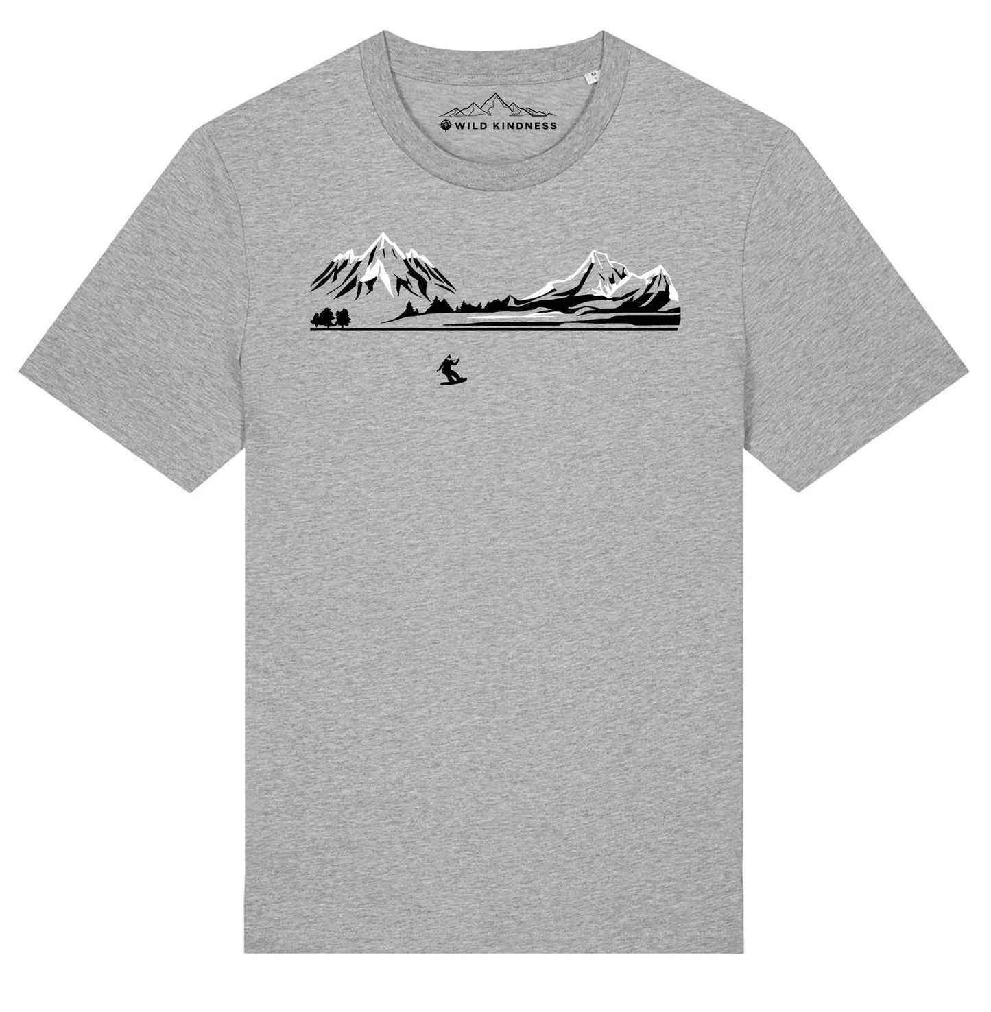 Snowboard T-Shirt Womens, Made From Organic Cotton