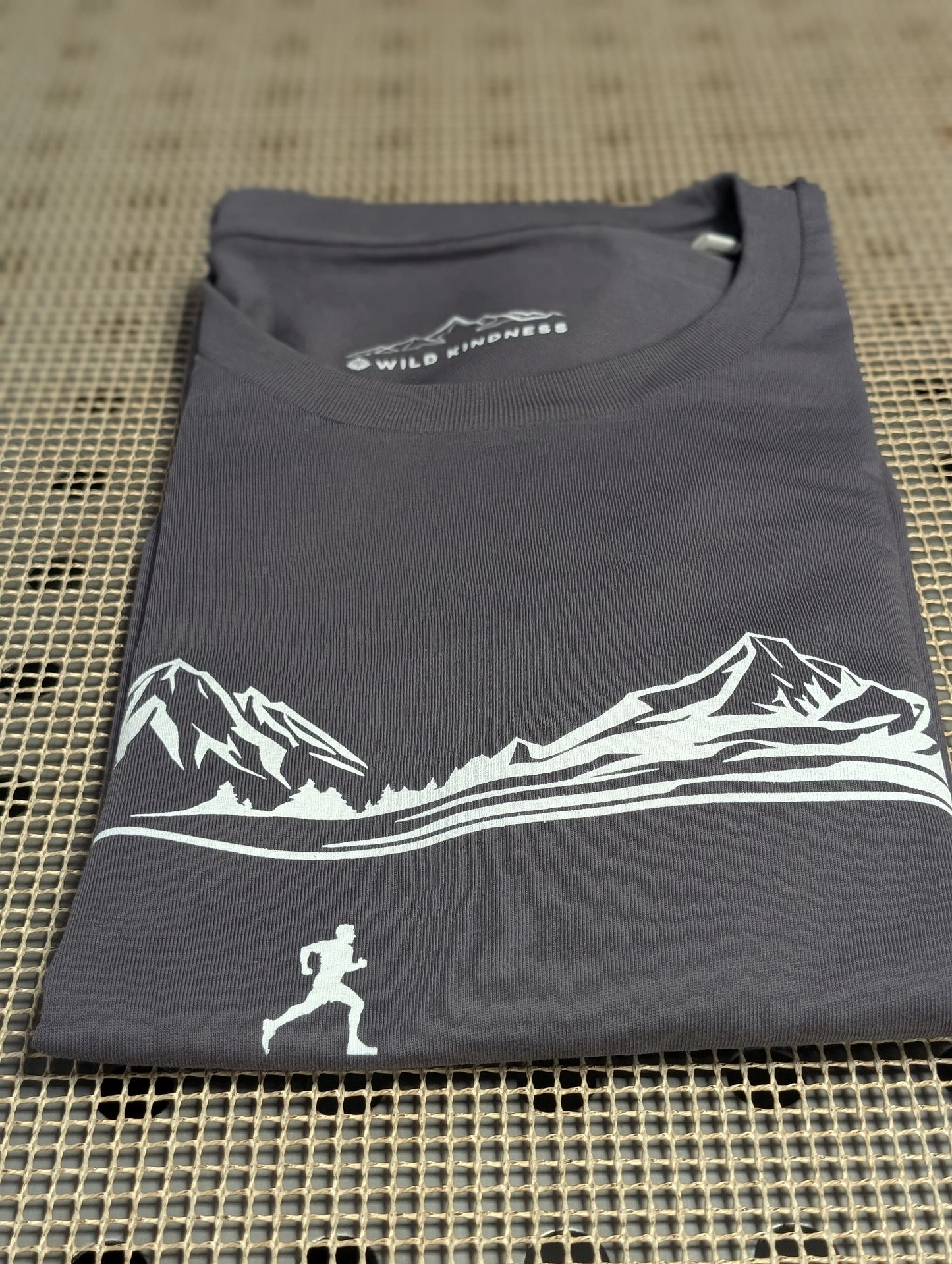 Trail Running T-Shirt Mens, Made From Organic Cotton