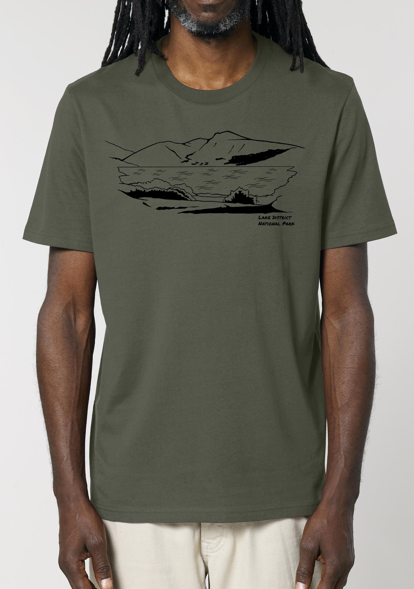 Lake District National Park T-Shirt, Unisex Fit Made From Organic Cotton