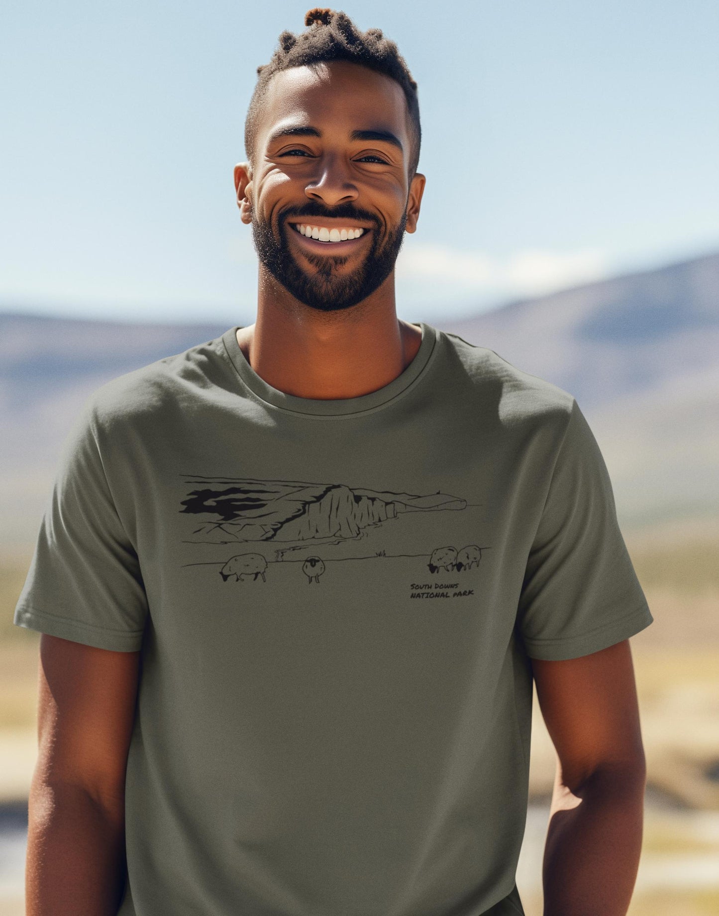 South Downs National Park T-Shirt, Unisex Fit Made From Organic Cotton
