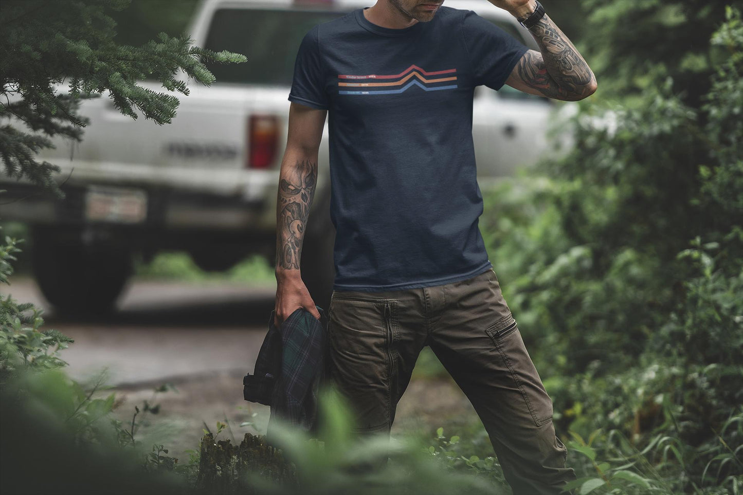 Peak District 3 Peaks Mountain Challenge Unisex T-Shirt, Made From Organic Cotton