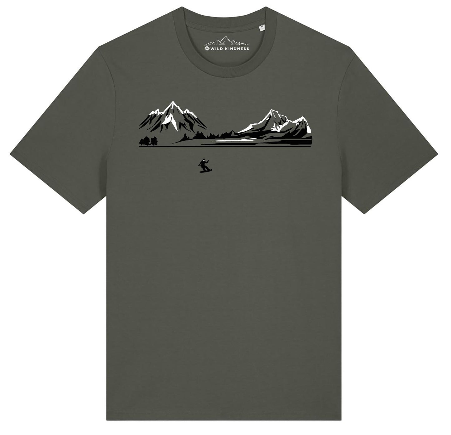 Snowboard T-Shirt Womens, Made From Organic Cotton