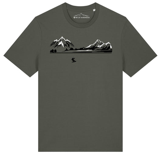 Snowboard T-Shirt Womens, Made From Organic Cotton