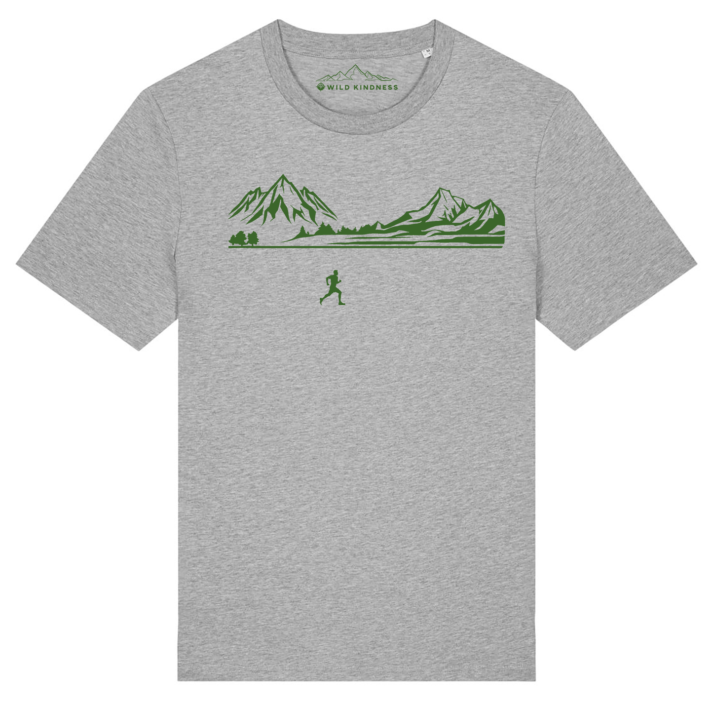 Trail Running T-Shirt Mens, Made From Organic Cotton