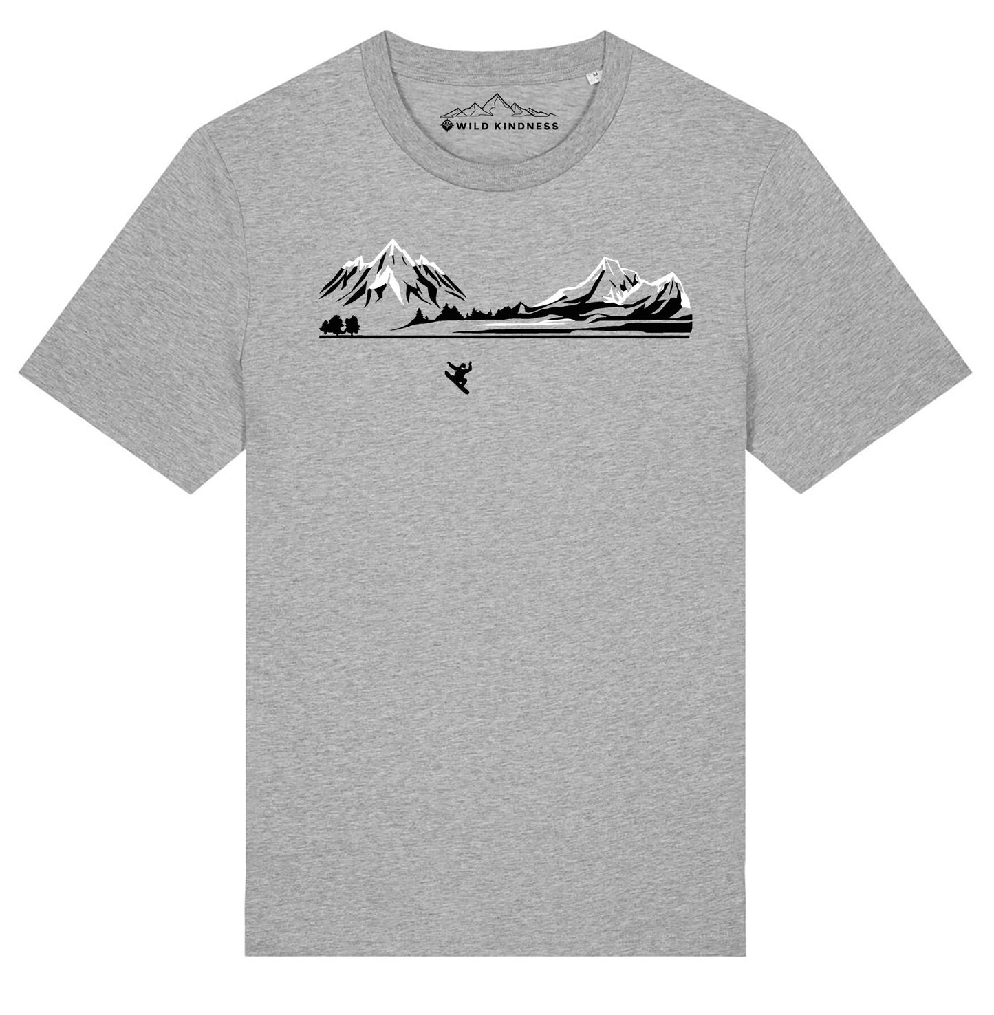 Snowboarder T-Shirt Mens, Made From Organic Cotton