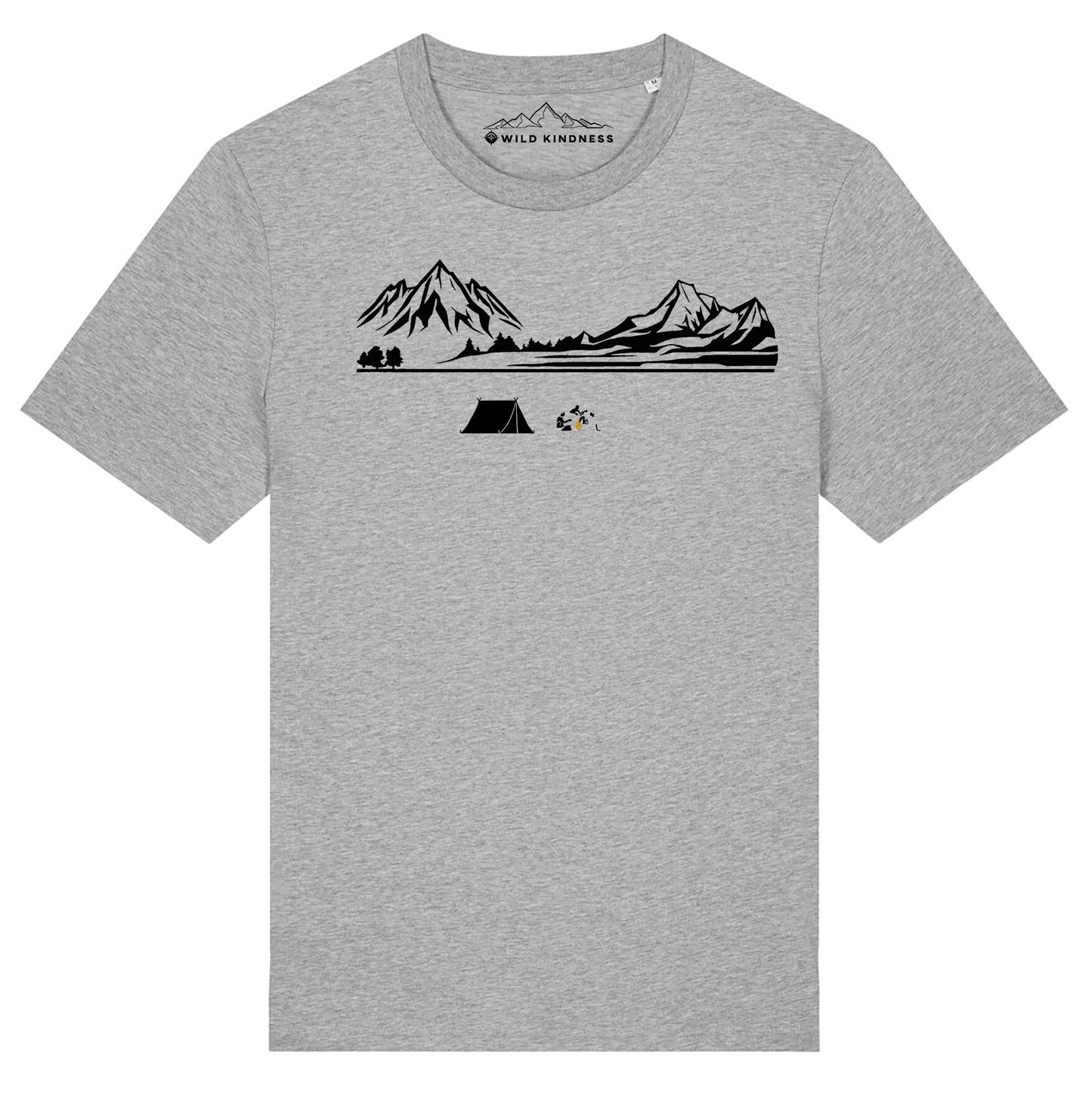 Camping T-Shirt Mens, Made From Organic Cotton