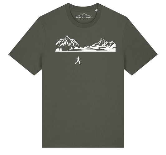 Trail Running T-Shirt Mens, Made From Organic Cotton
