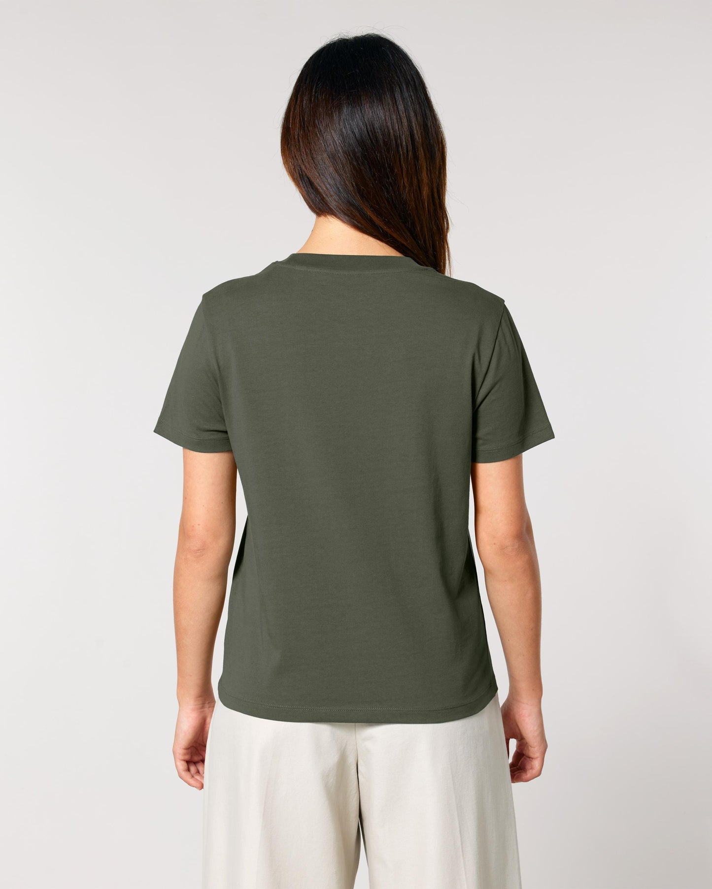 Walking With Weimaraner Dog Womens T-Shirt, Made From Organic Cotton