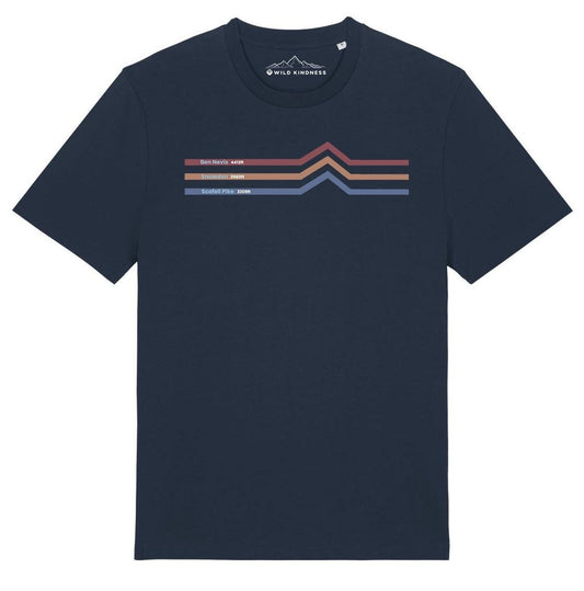 National 3 Peaks Mountain Challenge Unisex T-Shirt, Made From Organic Cotton