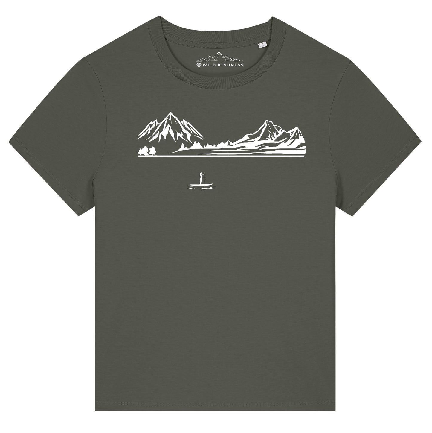 Paddle Boarding T-Shirt Womens, Made From Organic Cotton