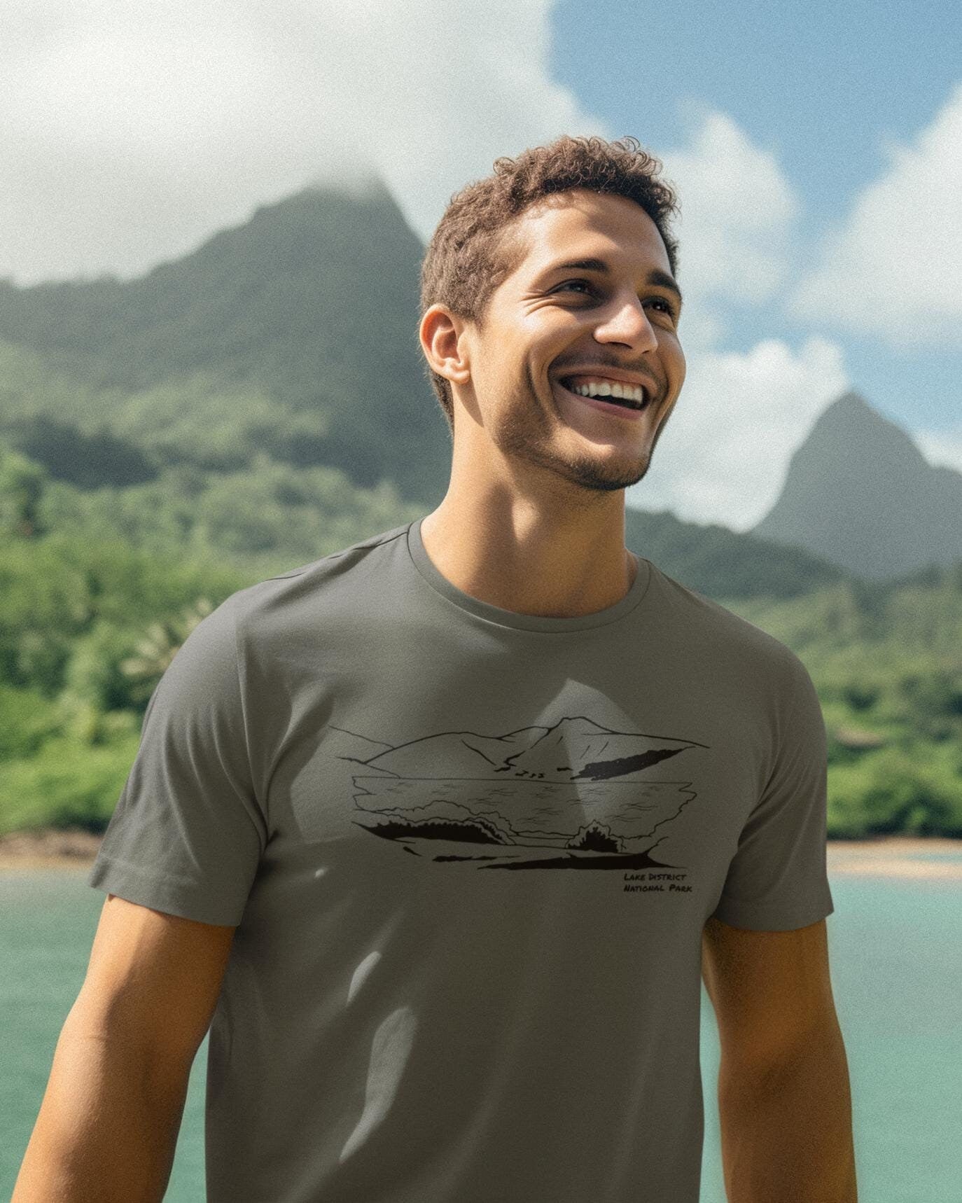 Lake District National Park T-Shirt, Unisex Fit Made From Organic Cotton
