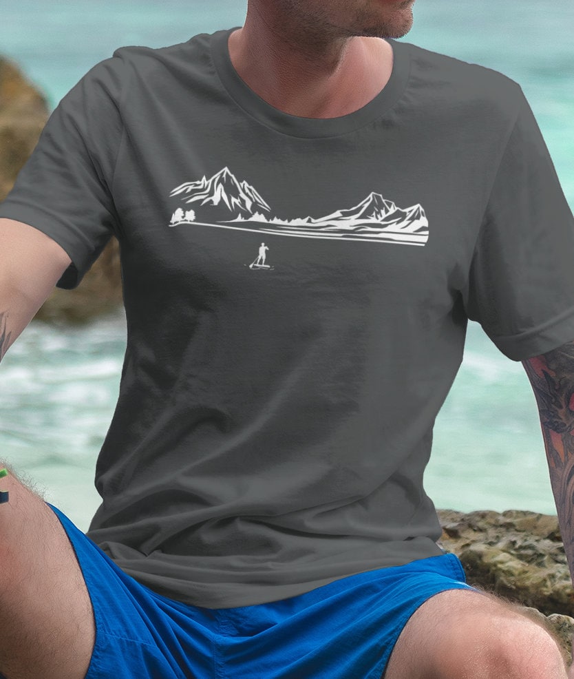 Paddleboarding T-Shirt Mens, Made From Organic Cotton