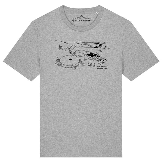Peak District National Park T-Shirt, Unisex Fit Made From Organic Cotton