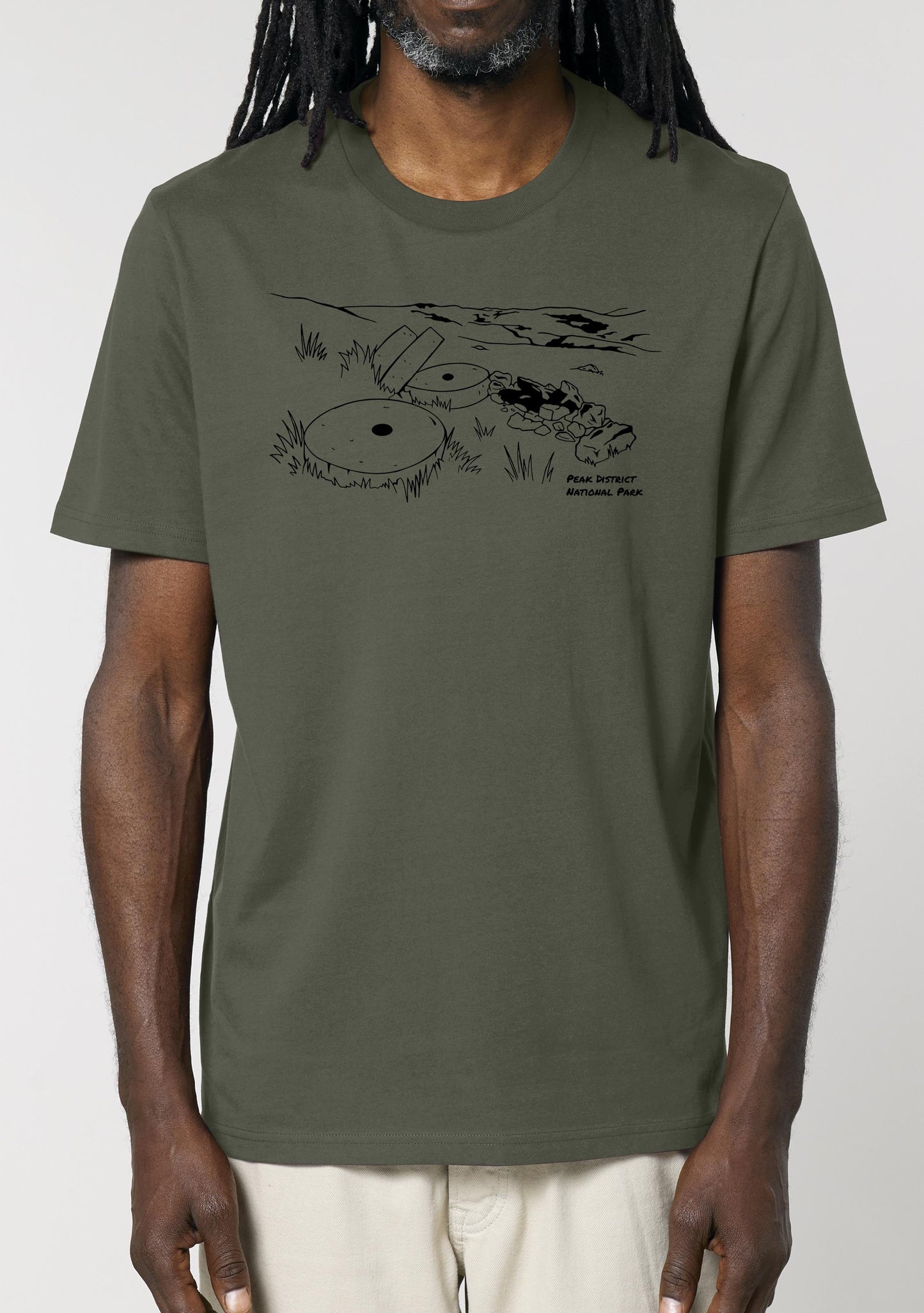 Peak District National Park T-Shirt, Unisex Fit Made From Organic Cotton