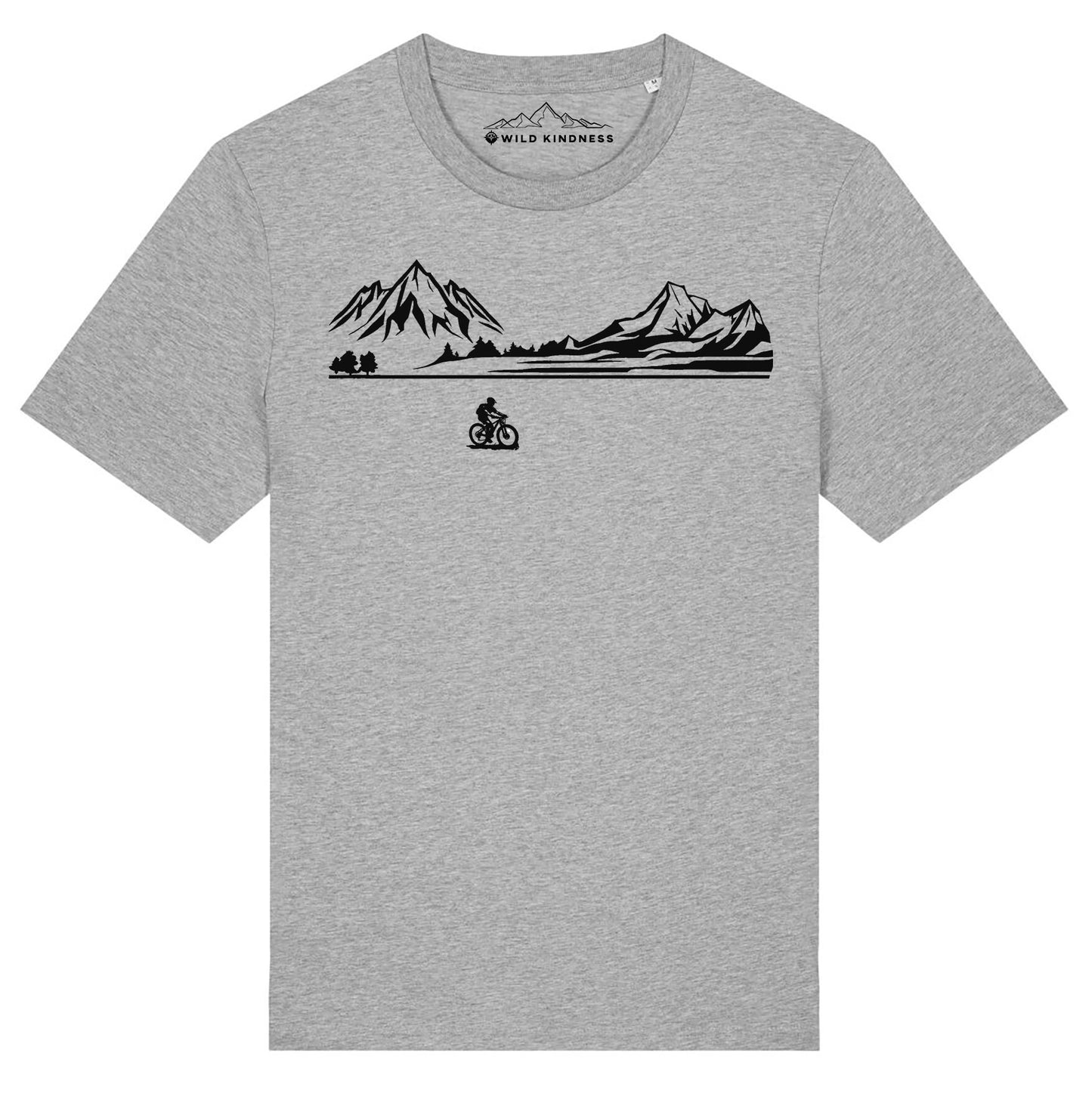 Mountain Biking T-Shirt Mens, Made From Organic Cotton