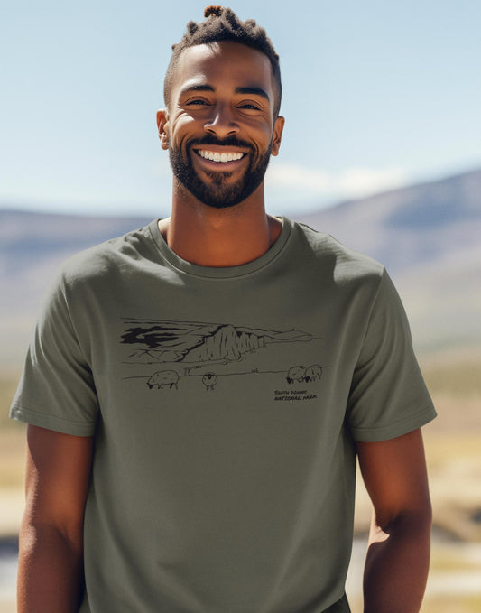 South Downs National Park T-Shirt, Unisex Fit Made From Organic Cotton