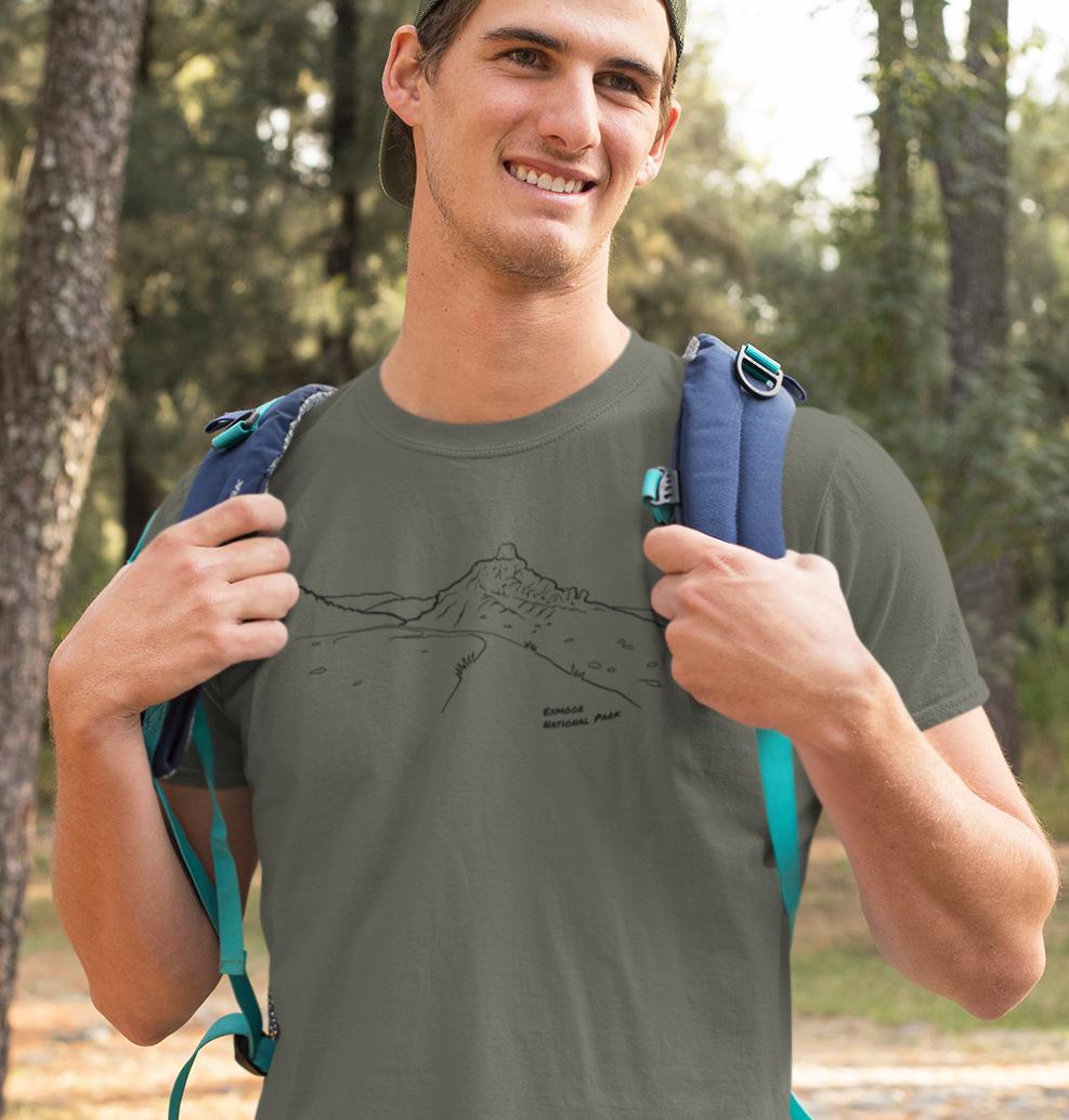 Exmoor National Park T-Shirt, Unisex Fit Made From Organic Cotton