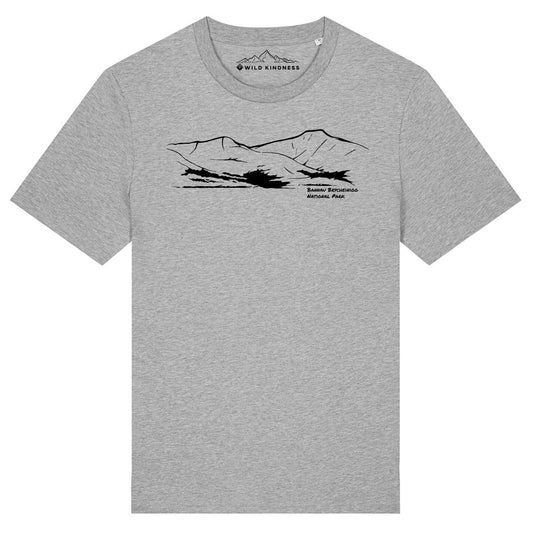 Bannau Brycheiniog National Park T-Shirt, Unisex Fit Made From Organic Cotton