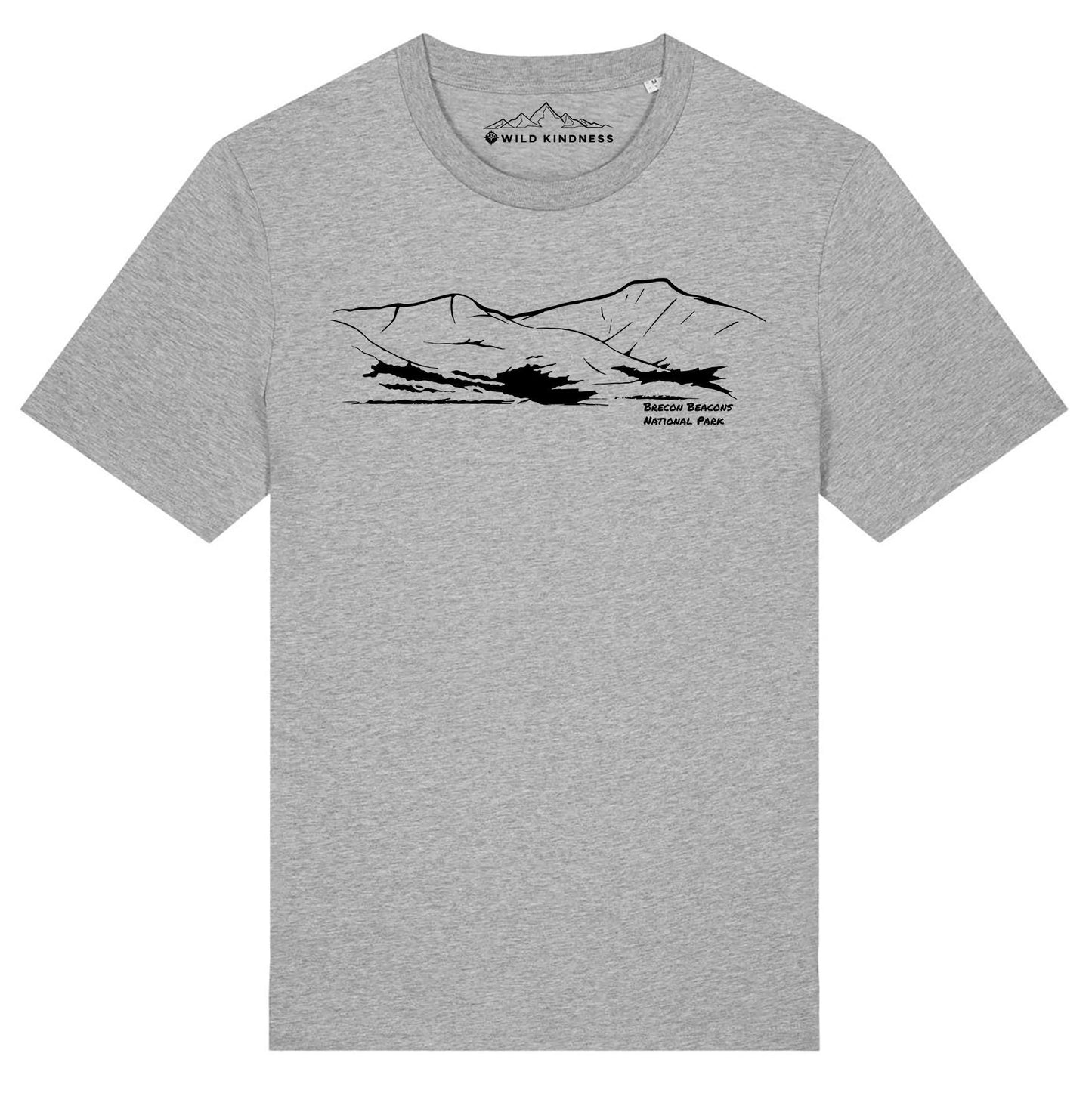 Brecon Beacons National Park T-Shirt, Unisex Fit Made From Organic Cotton