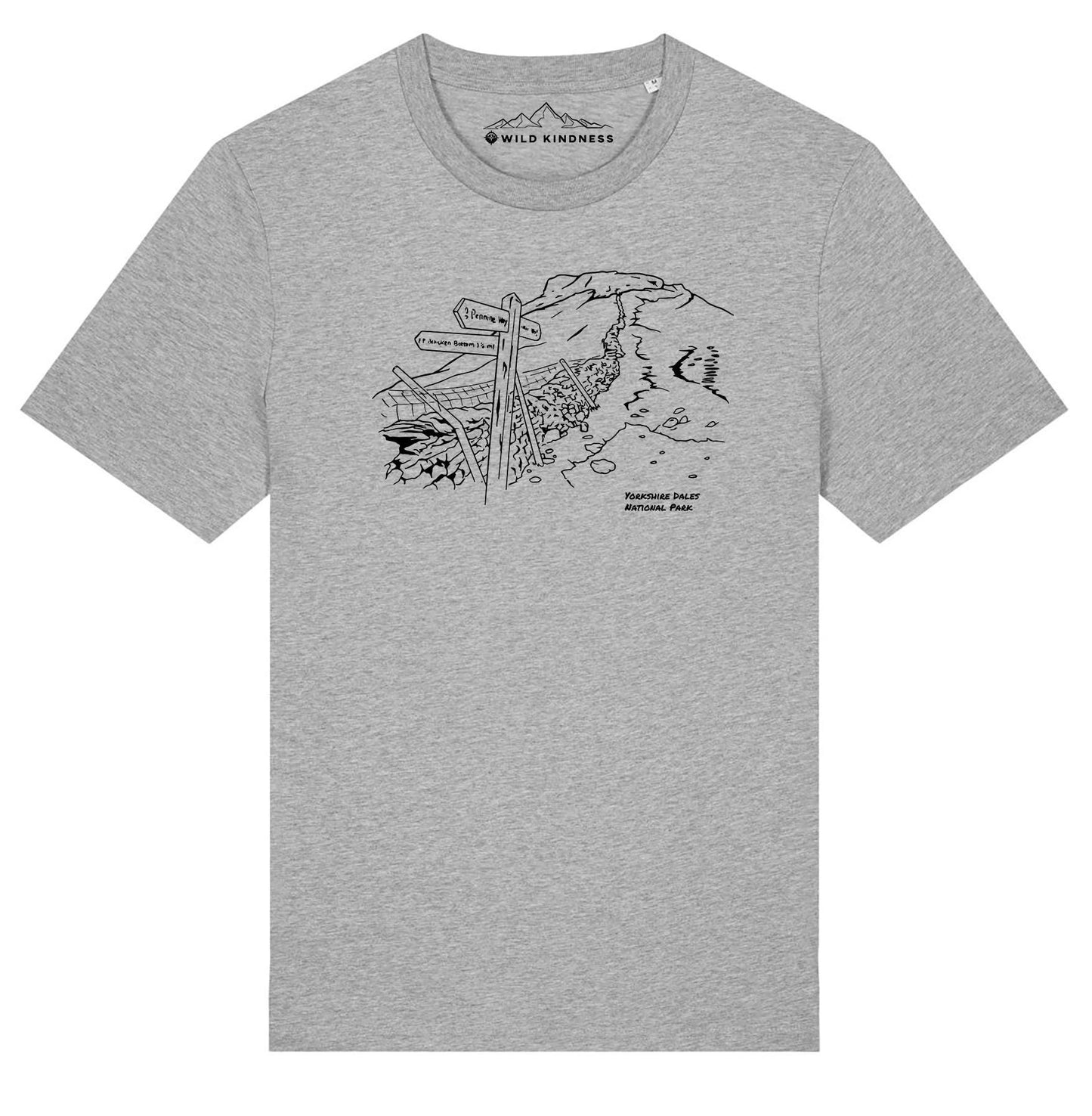 Yorkshire Dales National Park T-Shirt, Unisex Fit Made From Organic Cotton
