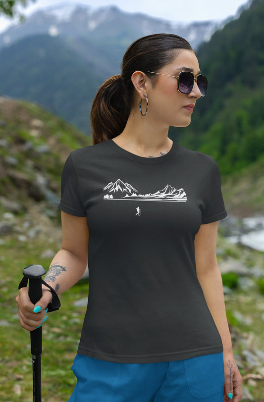 Hiking T-Shirt Womens, Made From Organic Cotton