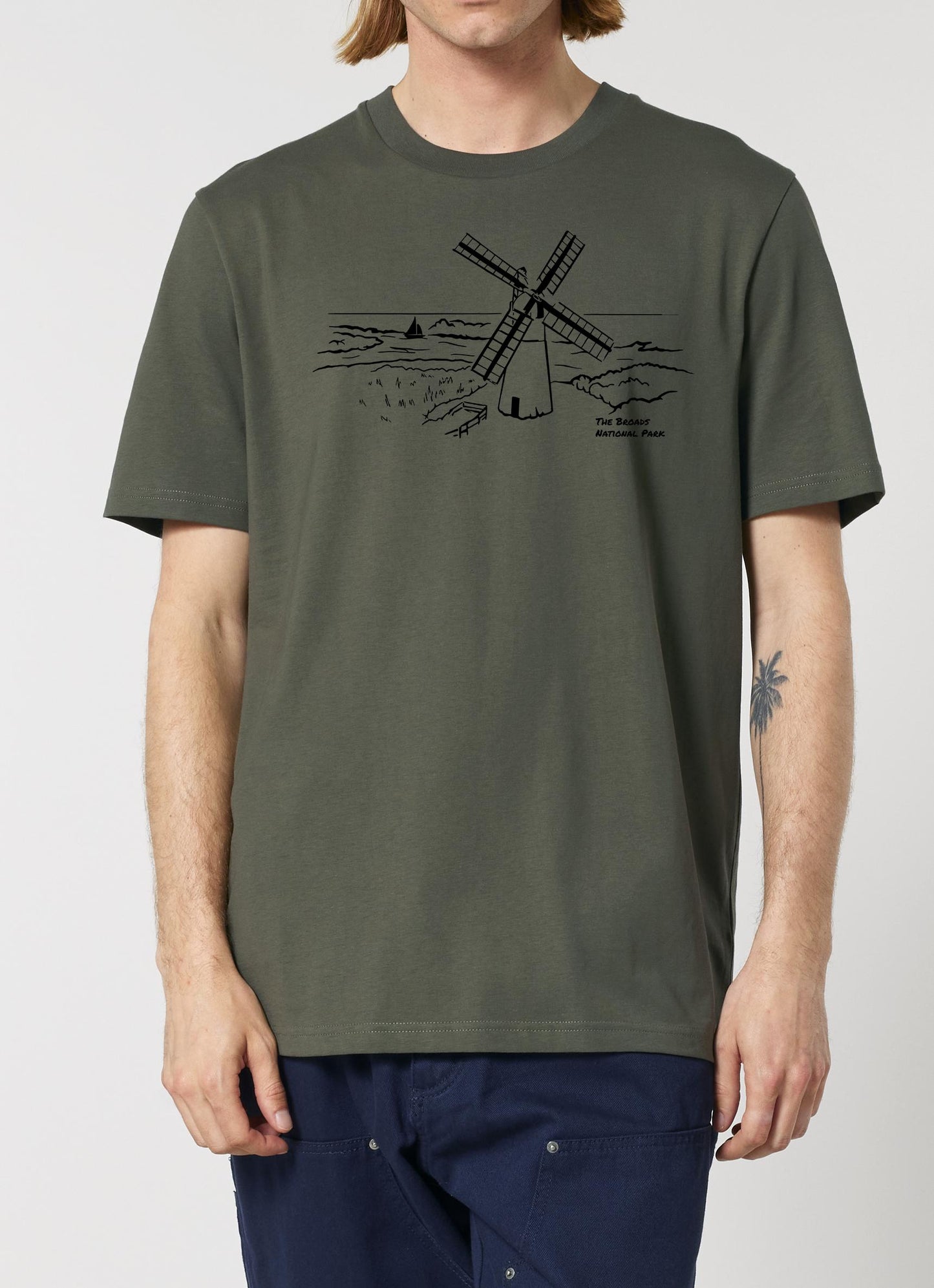The Broads National Park T-Shirt, Unisex Fit Made From Organic Cotton